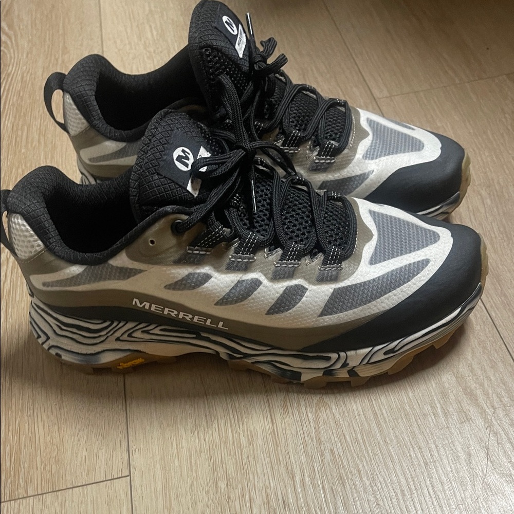 Merrell Black and White Trail Shoes